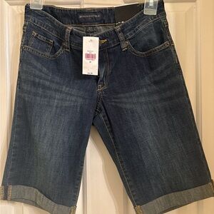 Banana Republic Dark Blue Denim Bermuda Shorts